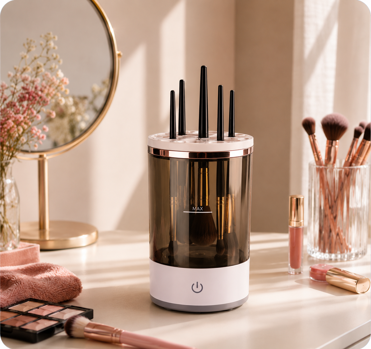 Sarenon✨:Limpiador Automático de Brochas